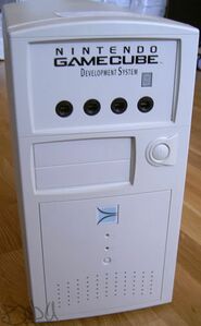 A "Nintendo GameCube Development System" rebadged DDH console.
